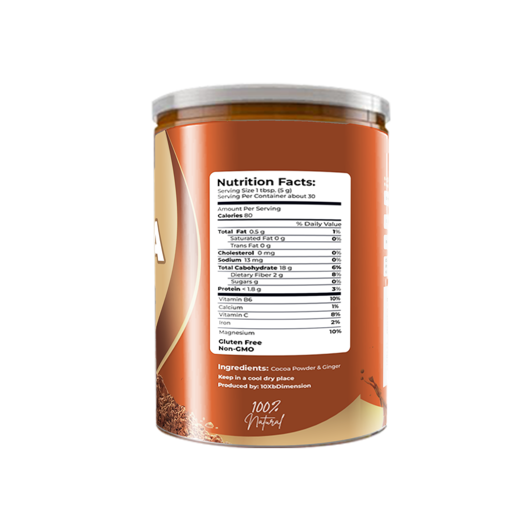 10xB Natural Cocoa Powder with ginger