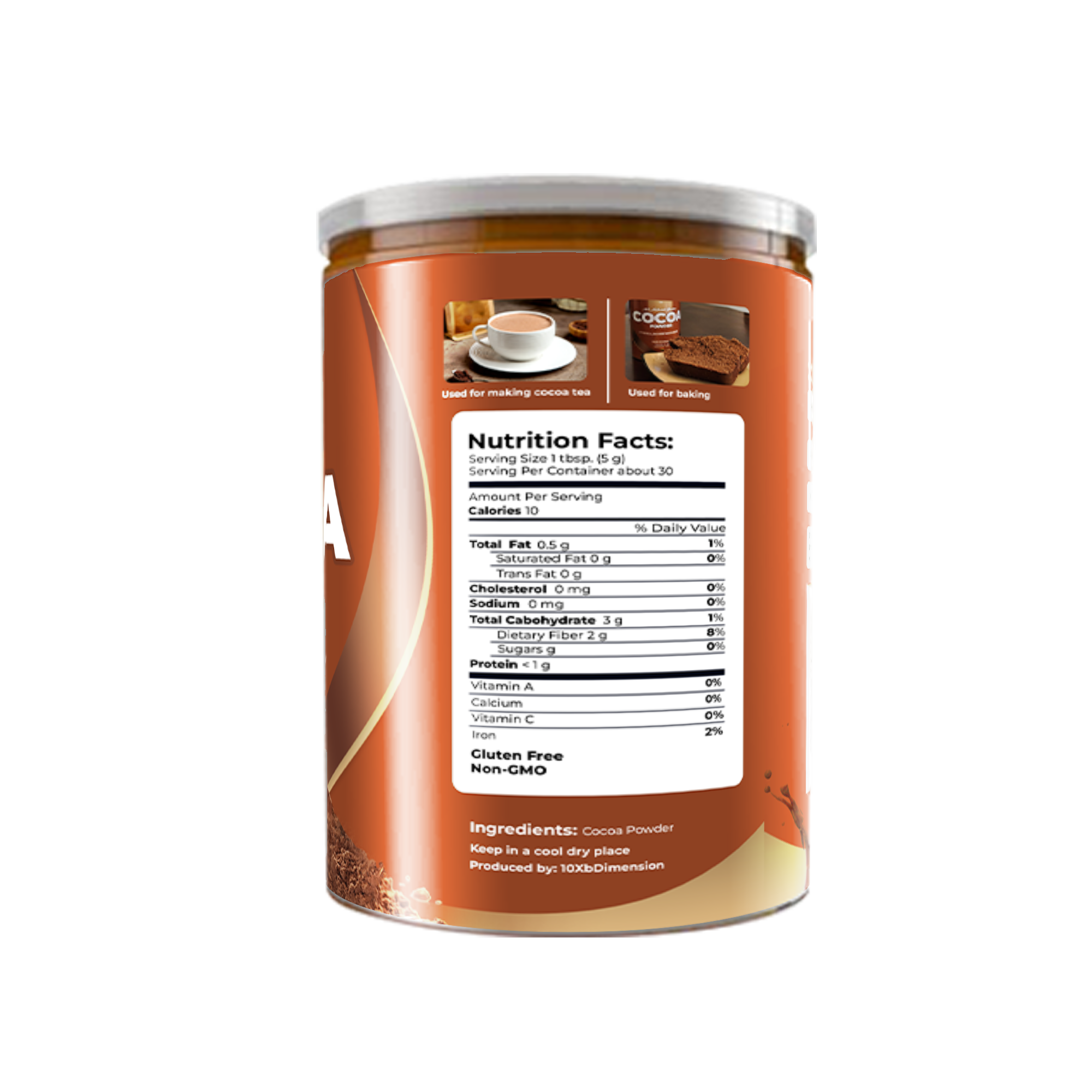 10xB Natural Cocoa Powder